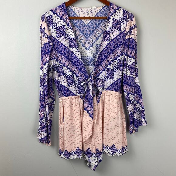 Somedays Lovin Floral Boho Outsider Print Romper Small - Picture 6 of 13